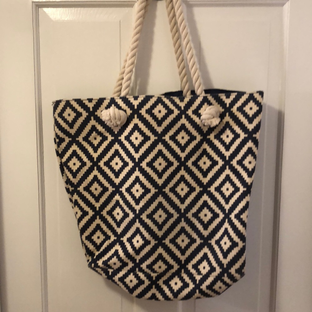 Summer & Rose canvas tote soft rope handles